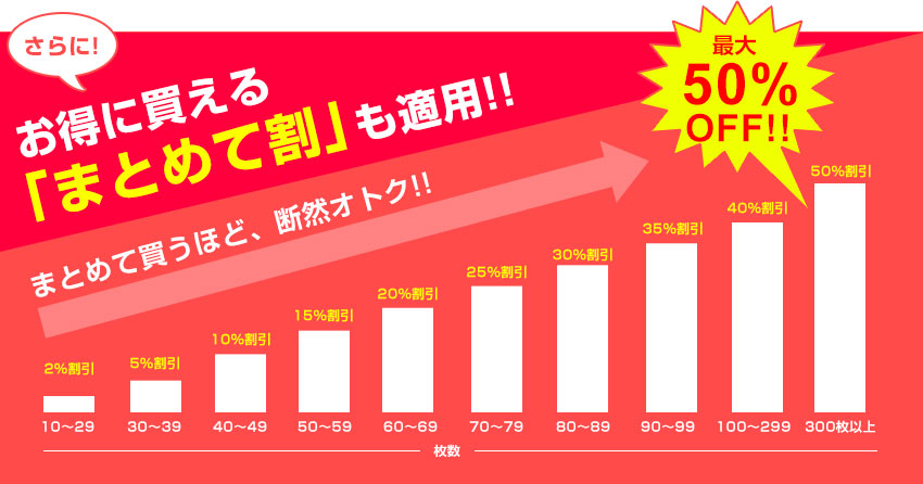 お得に買える 「まとめて割」も適用!!